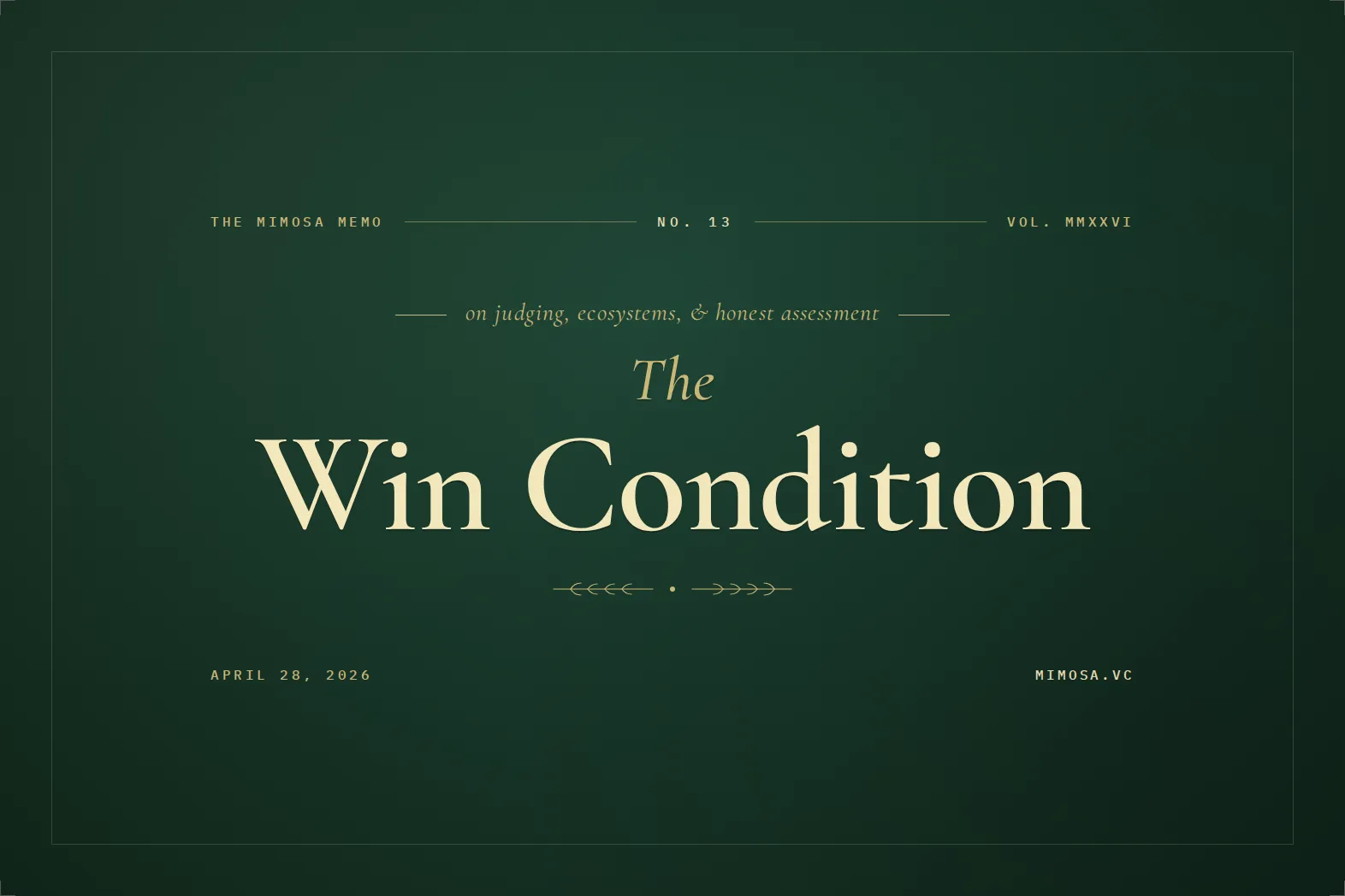 The Win Condition