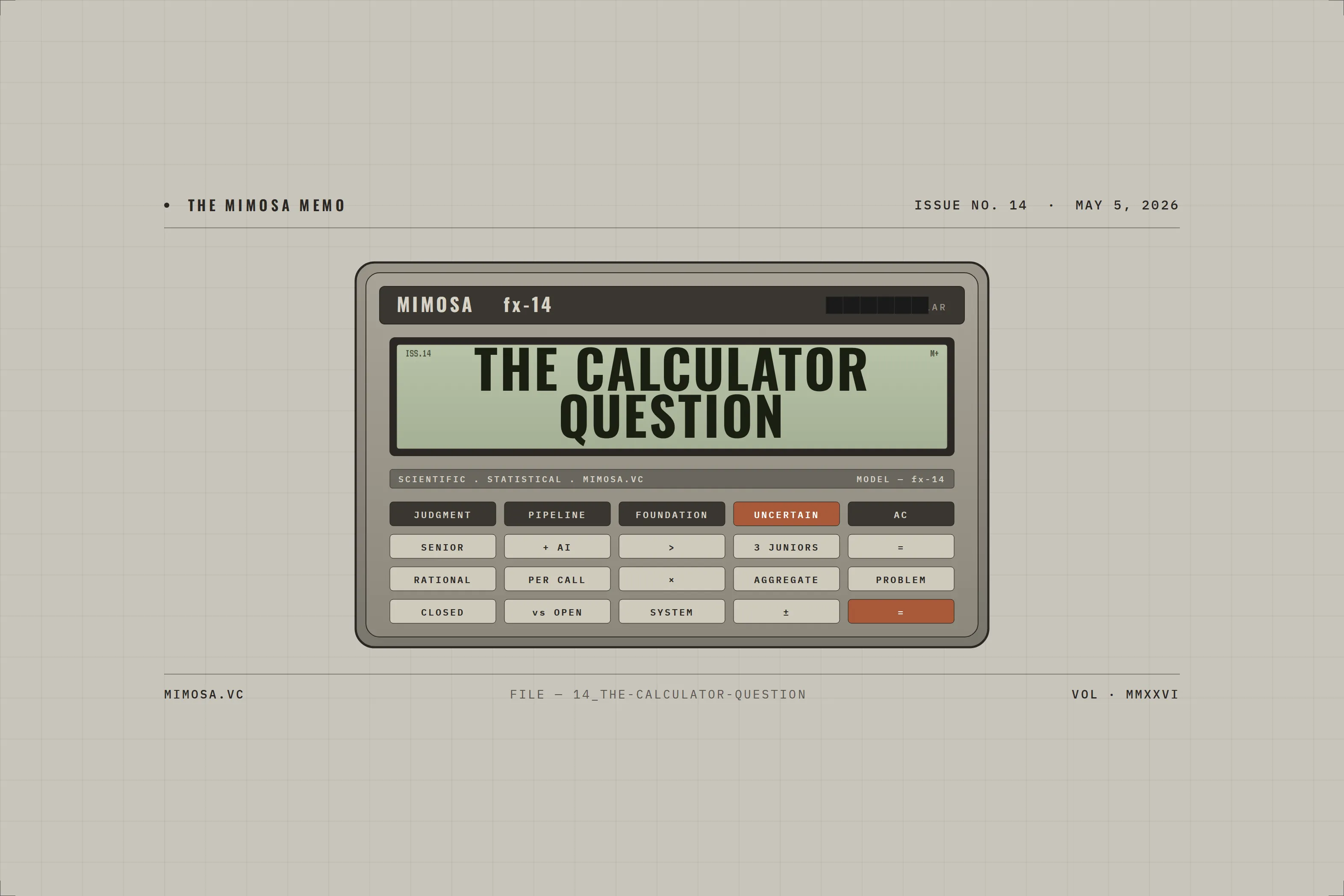 The Calculator Question