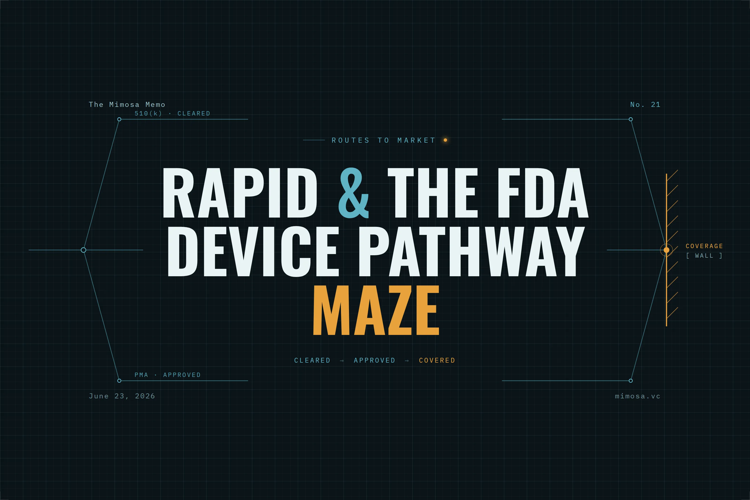 RAPID and the FDA Device Pathway Maze