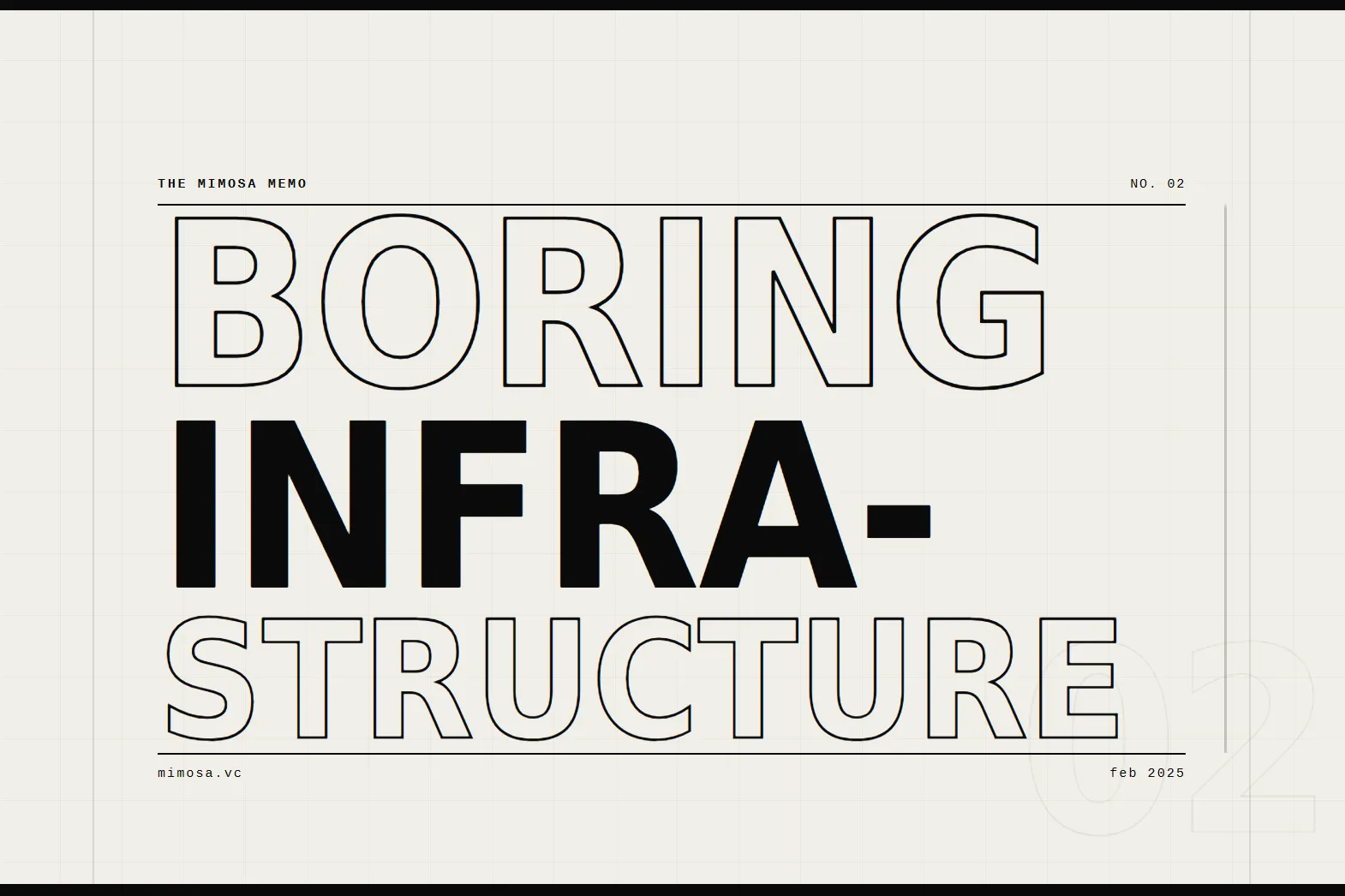 Boring Infrastructure