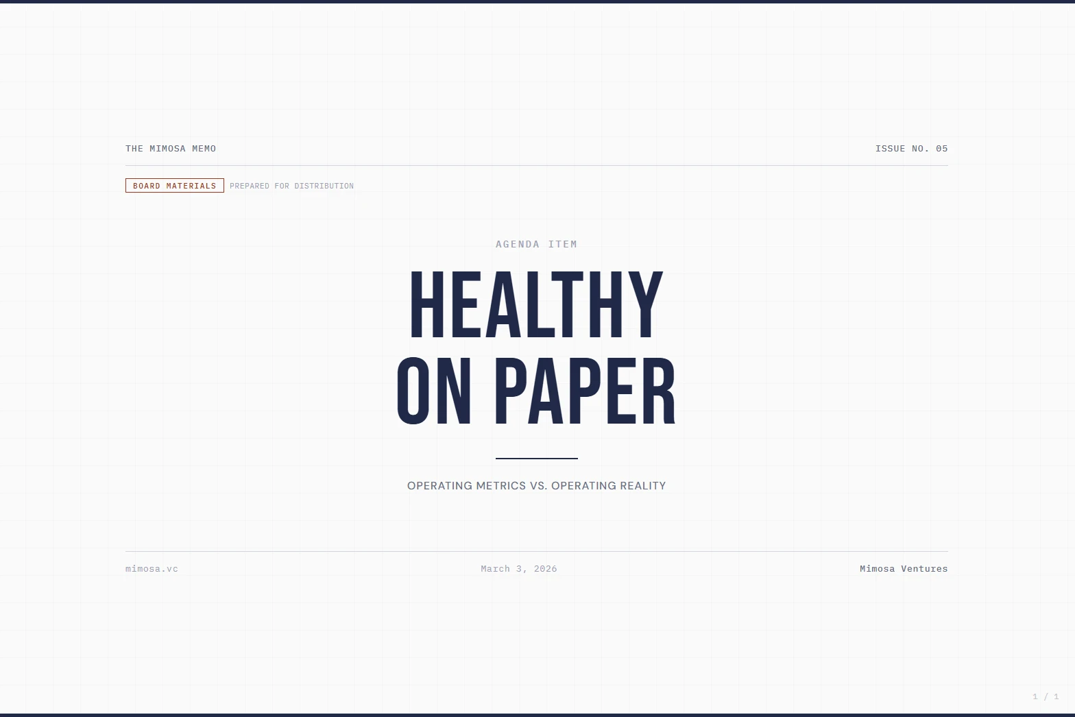 Cover for Healthy on Paper