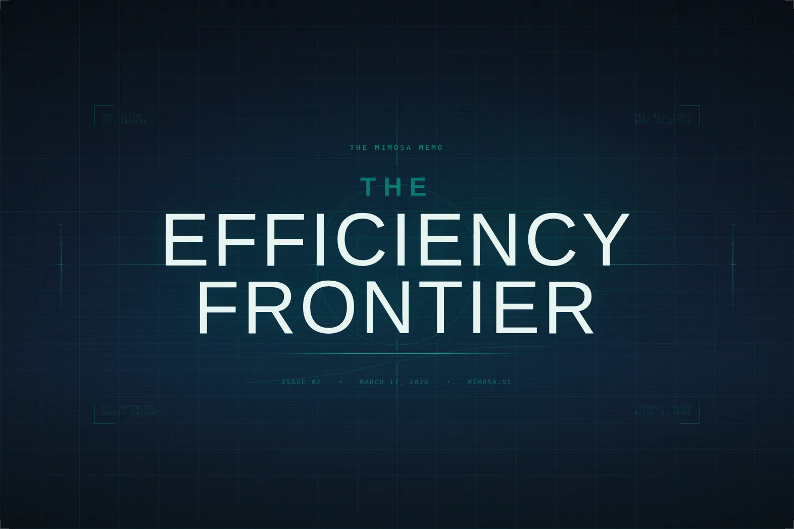 The Efficiency Frontier